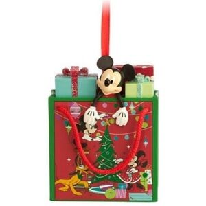 Reserved - 🎄Disney Sketchbook Ornament - Mickey in a Gift Bag! 🎁